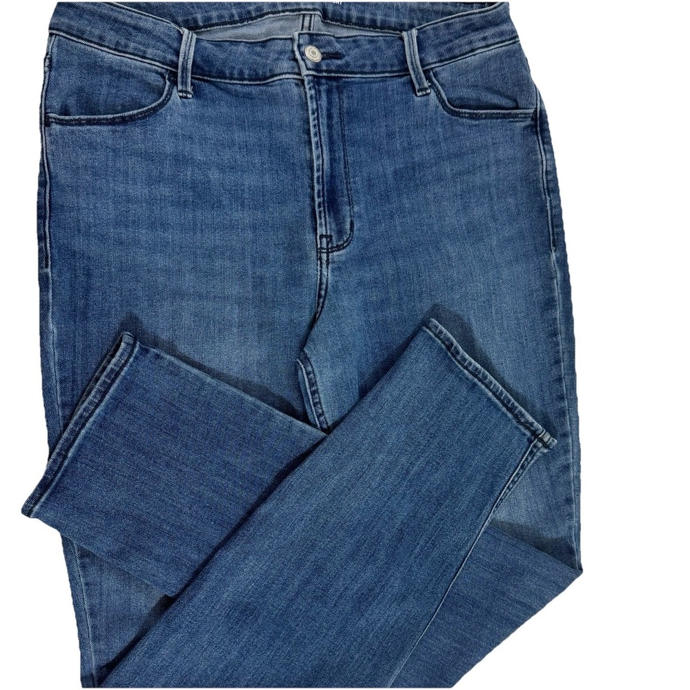 Old Navy Women High-Rise‎ O.G. Straight Blue Denim Jeans SIZE 12 - Picture 2 of 8